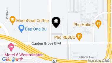Map of 7541 Anthony Avenue, Garden Grove CA, 92841