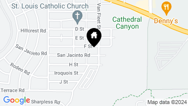 Map of 68732 San Jacinto RD, Cathedral City CA, 92234