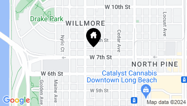 Map of 433 W 7th Street, Long Beach CA, 90813