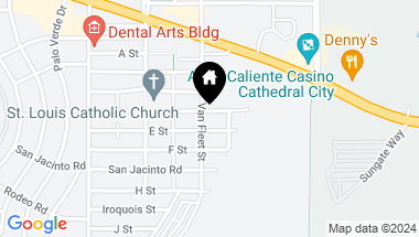 Map of 68773 D Street ST, Cathedral City CA, 92234