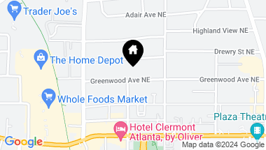 Map of 818 Greenwood Avenue NE Unit 108, Atlanta GA, 30306