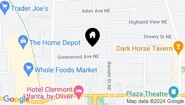 Map of 830 Greenwood Avenue NE Unit 5, Atlanta GA, 30306