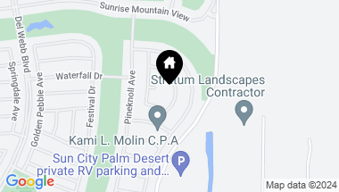Map of 37560 Wyndham Road, Palm Desert CA, 92211