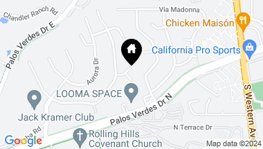Map of 12 Cerrito Place, Rolling Hills Estates CA, 90274