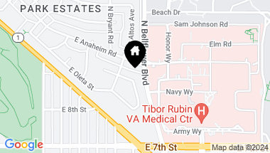 Map of 5565 E Lonna Linda Drive, Long Beach CA, 90815