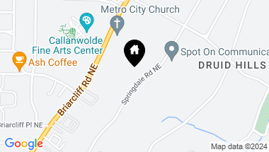 Map of 916 Springdale Road NE, Atlanta GA, 30306