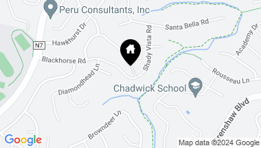 Map of 4821 Blackhorse Road, Rancho Palos Verdes CA, 90275