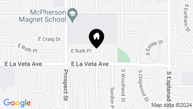 Map of 3516 E. Ruth Place, Orange CA, 92869