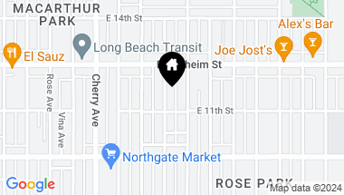 Map of 1128 Raymond Ave Avenue, Long Beach CA, 90804
