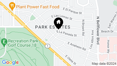 Map of 5400 E La Pasada Street, Long Beach CA, 90815