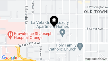 Map of 504 W Culver Avenue, Orange CA, 92868