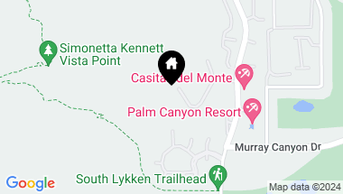 Map of 211 RIDGE MOUNTAIN Drive, Palm Springs CA, 92264