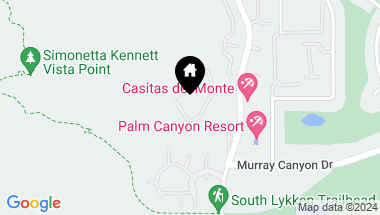 Map of 220 Ridge Mountain Drive, Palm Springs CA, 92264