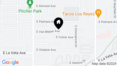 Map of 1212 E Van Bibber Avenue, Orange CA, 92866