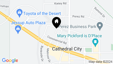 Map of 36450 Bankside Drive, Cathedral City CA, 92234