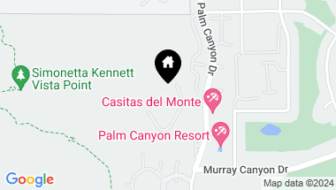 Map of 141 RIDGE MOUNTAIN Drive, Palm Springs CA, 92264