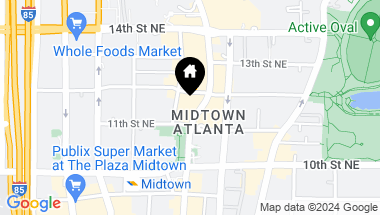 Map of 1080 Peachtree Street NE Unit 1407, Atlanta GA, 30309