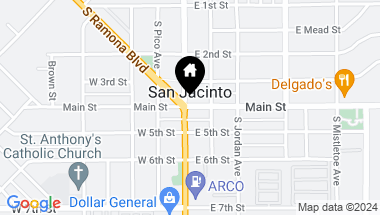 Map of 1499 Old Mountain Ave 123, San Jacinto CA, 92583