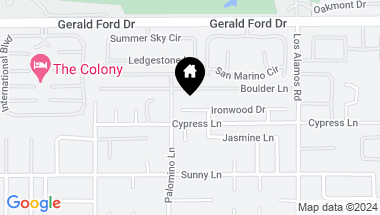 Map of 70725 Ironwood Dr, Rancho Mirage CA, 92270