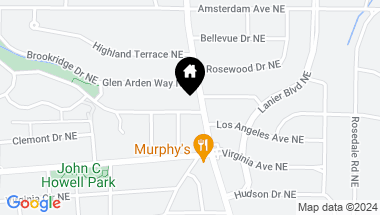 Map of 980 Los Angeles Avenue NE, Atlanta GA, 30306