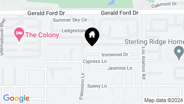 Map of 70745 Ironwood Drive, Rancho Mirage CA, 92270