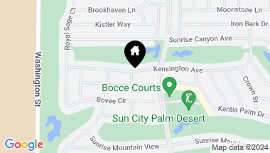 Map of 78269 Kensington Avenue, Palm Desert CA, 92211