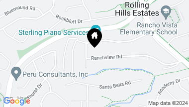 Map of 63 Ranchview Road, Rolling Hills Estates CA, 90274
