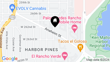 Map of 1415 Anaheim Street, Harbor City CA, 90710