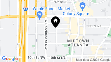 Map of 40 12th Street NE Unit 1406, Atlanta GA, 30309