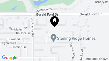 Map of 8 Sterling Ridge Drive, Rancho Mirage CA, 92270