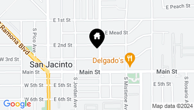 Map of 286 S Alessandro Avenue, San Jacinto CA, 92583