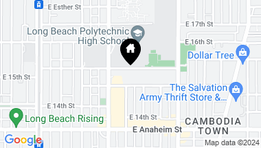 Map of 650 E 15th Street A-D, Long Beach CA, 90813