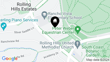 Map of 8 Roanwood Drive, Rolling Hills Estates CA, 90274