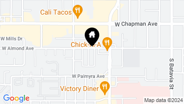 Map of 1522 W Almond Avenue, Orange CA, 92868