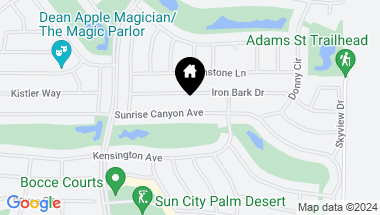 Map of 78578 Sunrise Canyon Avenue, Palm Desert CA, 92211