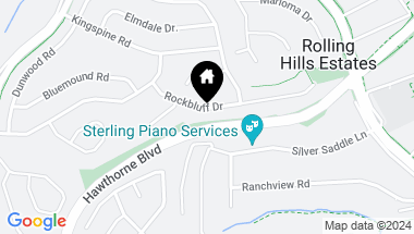 Map of 4842 Rockbluff Drive, Rolling Hills Estates CA, 90274
