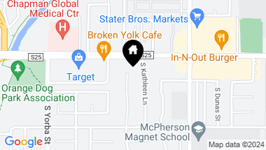 Map of 151 S Craig Drive, Orange CA, 92869