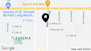Map of 1625 Redondo Avenue, Long Beach CA, 90804