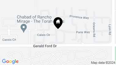 Map of 19 PARIS Way, Rancho Mirage CA, 92270