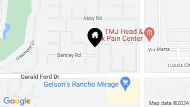 Map of 5 Victoria Falls Drive, Rancho Mirage CA, 92270