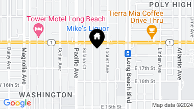 Map of 1754 Pine Avenue, Long Beach CA, 90813