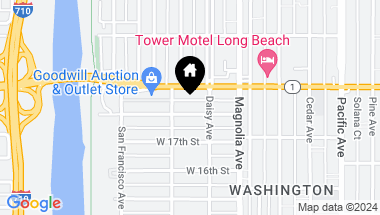 Map of 631 W Esther Street, Long Beach CA, 90813