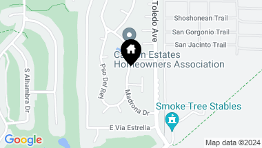 Map of 2360 S Madrona Drive, Palm Springs CA, 92264
