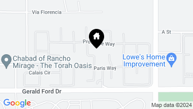 Map of 16 Napoleon Road, Rancho Mirage CA, 92270