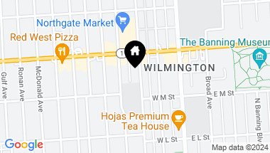 Map of 1329 N Fries Avenue, Wilmington CA, 90744