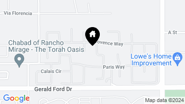 Map of 21 Napoleon RD, Rancho Mirage CA, 92270