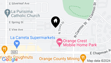 Map of 241 N Renee Street, Orange CA, 92869
