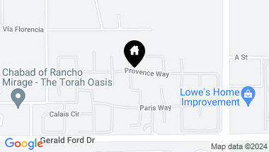 Map of 35 Provence Way, Rancho Mirage CA, 92270