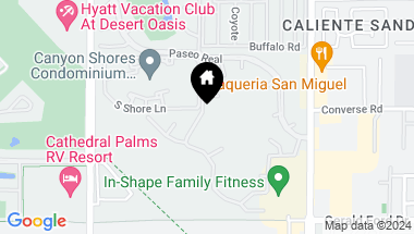 Map of 35554 Paseo Circulo W, Cathedral City CA, 92234