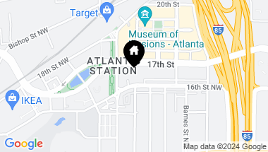 Map of 270 17th Street NW Unit 3304, Atlanta GA, 30363